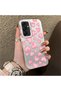 Samsung Galaxy A16 Compatible Hard Acrylic Back Silicone Edge Lens Protection Case Heart Pattern - 4