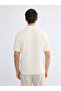 Gray Polo Neck Men's T-Shirt - 4