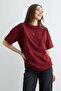 Cherry Accessory Crew Neck Oversized T-Shirt