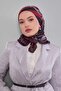 وشاح من القطن الحريري بنمط الخرز الأحمر