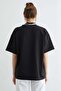 Scarf Detailed Crew Neck Embroidered Oversized T-shirt - 7
