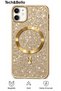 iPhone 11 Compatible Magsafe Supported Camera Protruding Shockproof Silvery Case