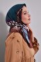 وشاح قطني منقوش بنمط الفهد باللون البني الداكن
