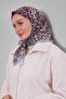 وشاح من القطن الحريري بنمط الفهد المختلط باللون الأزرق الفاتح