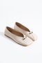 Dawn Women's Square Toe Ballerinas with Metal Accessories - 8
