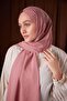 Pink plain luna cotton shawl - 3