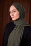 Khaki Plain Luna Cotton Shawl - 2