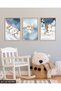 Happy Penguins 3 Piece Wooden Framed Painting Act - 3