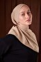Beige Plain Luna Cotton Shawl - 4