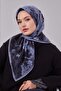 وشاح من القطن الحريري بنمط مختلط من الأنثراسايت