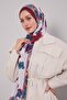 Cranberry edge floral patterned craze comfort shawl - 3