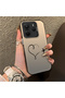 Redmi Note 14 Compatible Hard Acrylic Back Silicone Edge Lens Protection Case Heart Pattern - 5