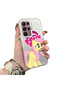 Samsung Galaxy S22 Ultra Compatible Hard Acrylic Back Silicone Edge Lens Protection Case My Little Pony