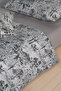 Carlo 100% Cotton Single Duvet Cover Set 160X220Cm Anthracite - 3