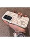 Samsung Galaxy S23 Ultra Compatible Hard Acrylic Back Silicone Edge Lens Protection Case Knot Pattern - 2