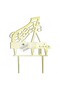 Topper pian, plexi - Alb - 2