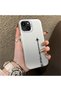 iPhone 15 Compatible Hard Acrylic Back Silicone Edge Lens Protection Case Simple Airplane Pattern - 5