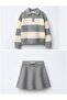 Striped Skirted Knitwear Girls' Set - 4
