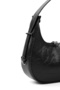 Wrinkled Textured Black Shk110 Zippered Hand, Arm and Shoulder Bag with Special Adjustable Strap - 5
