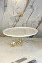 2-Piece Porcelain Presentation Set Cake Cookie Pastry Pan with Glass Lid - 7