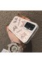 Samsung Galaxy S23 Fe Compatible Hard Acrylic Back Silicone Edge Lens Protection Case Knot Pattern - 3