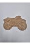 10 Pieces Wooden Painting Motorcycle School DIY Activity Activity Art 15cm - 2