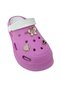 Women's Pink and White Orthopedic Sole Stone Detailed Daily Slippers 0058 - 2