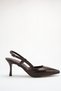 Women's High Heeled Shoes Bitter Brown Yanki - 6
