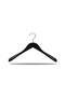 Wooden M023 40cm Women's Jacket, Coat Hanger Black Color 14 Pieces - 2