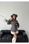 Women's Black Shirt with Lace Detail on Cuffs and Tie Back - 7