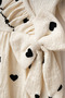 Baby Girl Heart Patterned Ruffle Muslin Jumpsuit Set - 2