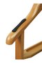 Wooden Silent Butler Double-Topped Footed Hanger 5 Pieces - 3
