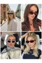 Cbp038 Mi̇ya Brown Elegant Stylish Unisex Sunglasses. - 6