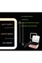 Makeup bag with LED lighted mirror,Adjustable Brightness LED Cosmetic Train Case with brush storage - 2