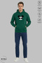 Lover Couple Combination Mickey Minnie Printed Hoodie Hooded Fleece-Lined Oversized Sweatshirt Set of 2 - 4