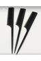 Comb Set 3 Pieces Black Crepe Hair Parting Comb