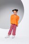 Girl's Stylish Blouse with Wrap Collar and Belt - New Season