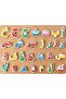 Arabic Alphabet 3D Wooden Puzzle for Kids - 28 Pcs Colorful Wooden Letters