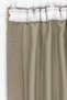Capri Linen Textured Light Stone Extraforlu High Quality Single Wing Background Curtain - 6