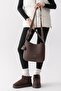 Mila Charmlı Large Size Soft Leather-Look Large Volume Brown Women's Shoulder Bag Pbu3207 - 8