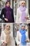 Women's Lilac Colored Soft Textured Winter Shawl – Stylish Winter Scarf - 2