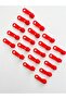 20 Pieces of Red Plastic, Suitable for Meter-Long Zippers, T5 Classic Quality Full Zipper Head