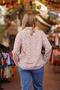 Cream Color Daisy Patterned Flannel Shirt with Button Detail - 5