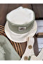 Striped Safari Hat Shoulder Snap Sweatshirt Dungaree 3-Piece Baby Boy Set - 2