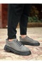 Gray Suede Smart Rubber Laces High Light Sole Men's Casual Shoes Tge230395 - 5