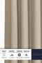 Capri Linen Textured Light Stone Extraforlu High Quality Single Wing Background Curtain - 5