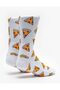 Set of 3 Patterned Unisex Socks Pizza Hot Dog Strawberry Patterned Socks Compatible with Size 36-40 - 5