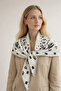 Triangle Scarf Shoulder Shawl Khaki Shawl for Women - Trendy Viral Patterned Reversible Knitwear - 3