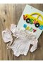 Vintage Fisto Collar Detail Baby Zibin Hat Set - 2