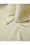 Ribbed Knit Knitted Pieces in Cream Color (Width 140 cm X Length 240 cm) - 5